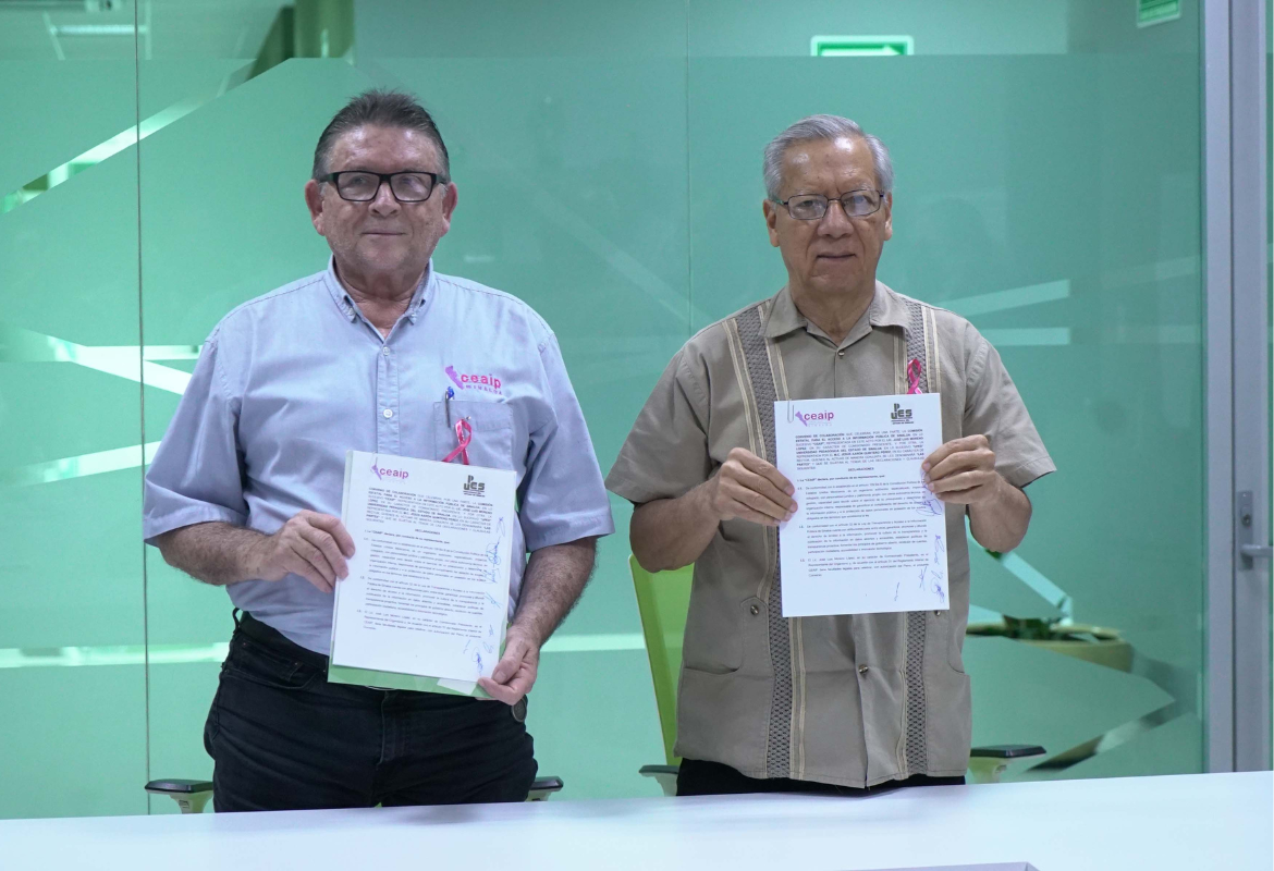 UPES Y CEAIP FIRMAN CONVENIO POR LA TRANSPARENCIA Y LA PROTECCIÓN DE DATOS PERSONALES